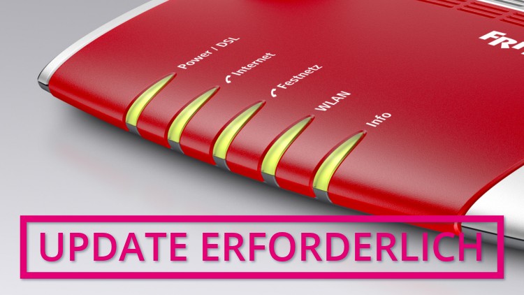 Telekom: Update für FRITZ!Box Firmware erforderlich