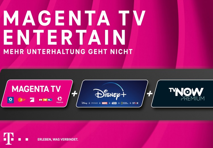 Telekom MagentaTV Entertain hat TVNOW Premium und Disney+ inklusive