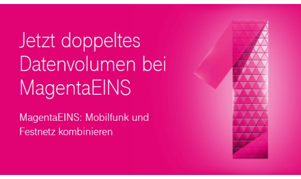 Telekom: Doppeltes Datenvolumen für MagentaEINS Kunden