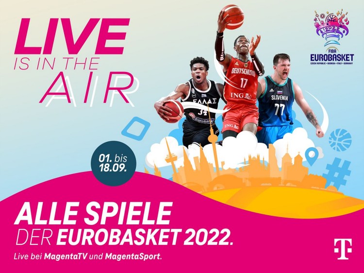 Telekom: Basketball Europameisterschaft 2022 live bei MagentaSport