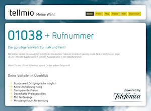 tellmio 01038 Website Screenshot