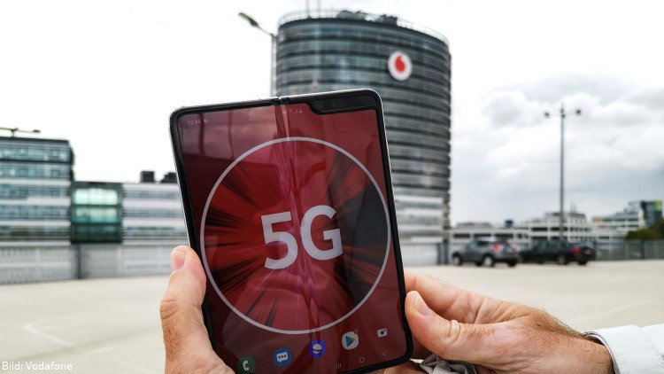 Vodafone erhöht 5G Geschwindigkeit