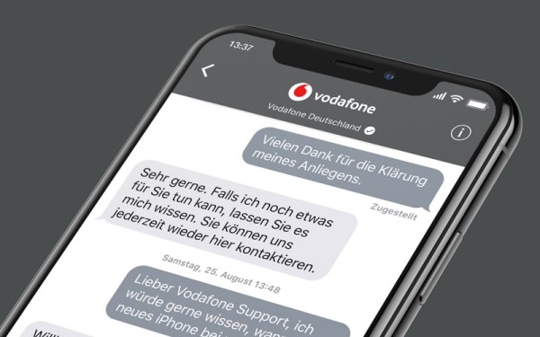 Vodafone startet Apple Business Chat
