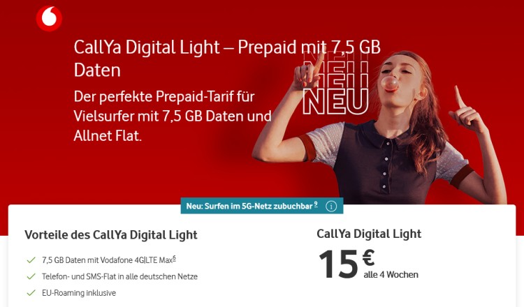 Vodafone CallYa Digital Light