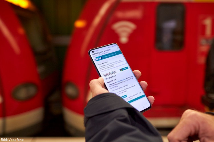 WLAN im Zug: Vodafone baut Mobilfunk in der Frankfurter S-Bahn aus