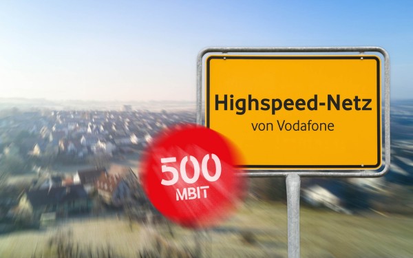 Vodafone: Weitere 300.000 Haushalte gehen ans 500 MBit-Netz