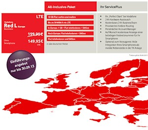Vodafone RED Business L Europa Tarif