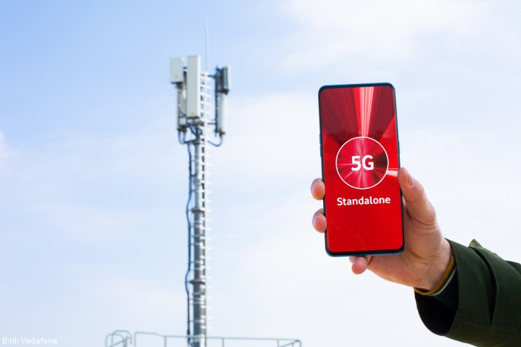 Vodafone schaltet 5G-Standalone großflächig frei