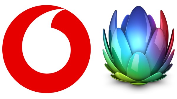 Vodafone und Unitymedia Logos