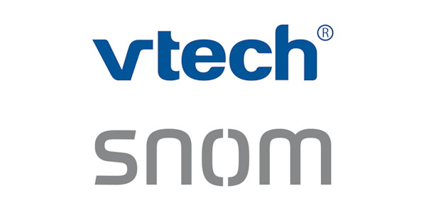VTech und Snom Logos
