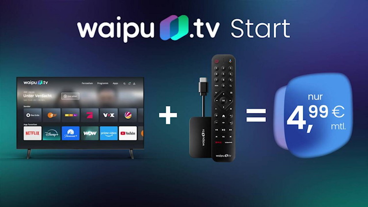 waipu.tv Start TV-Paket mit Stick