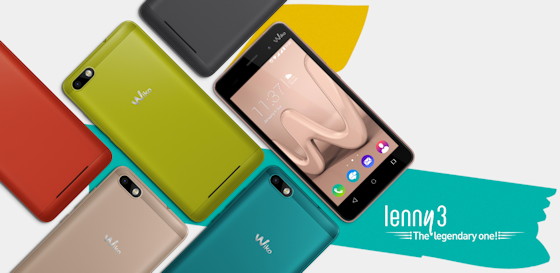 Wiko Lenny 3 Smartphone in verschiedenen Farben